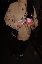 Veste courte à col montant