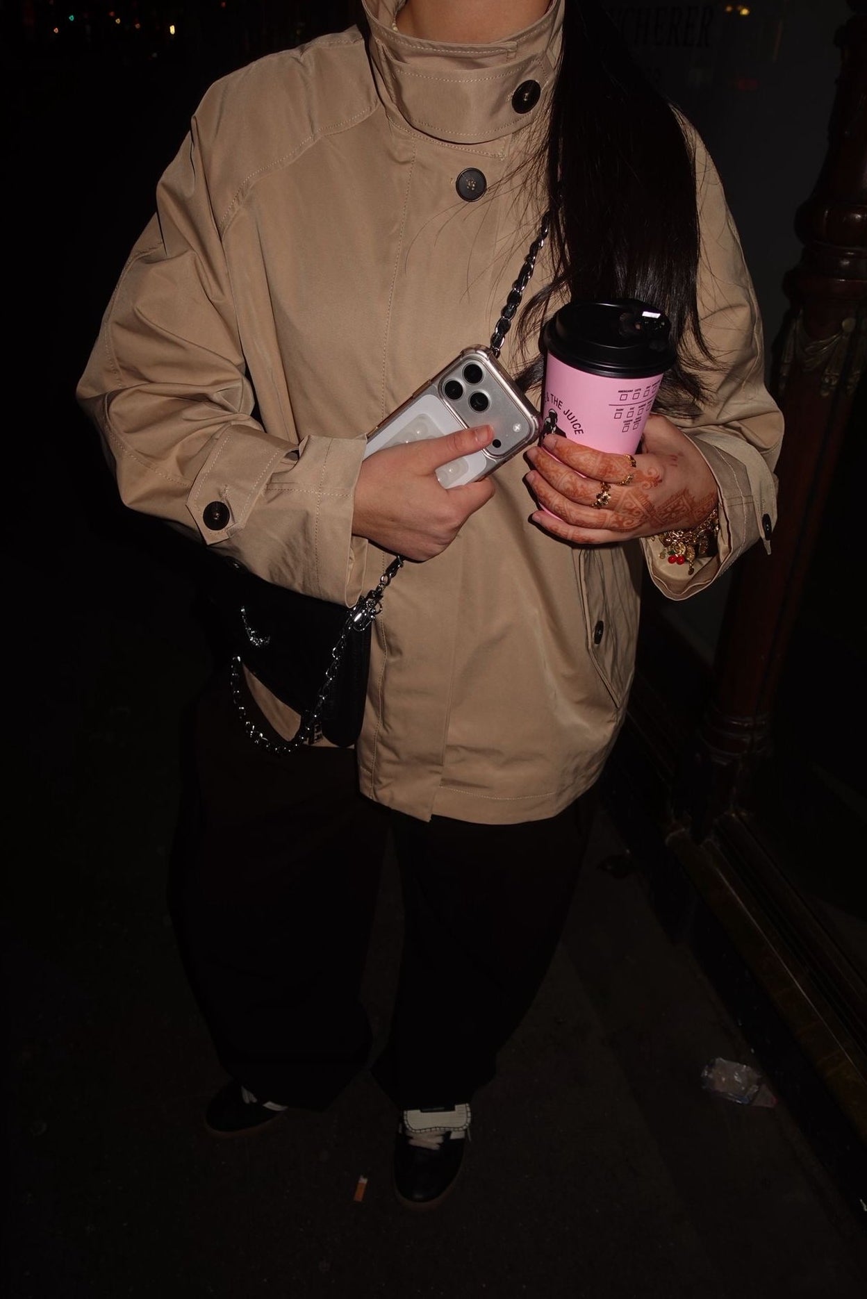 Veste courte à col montant