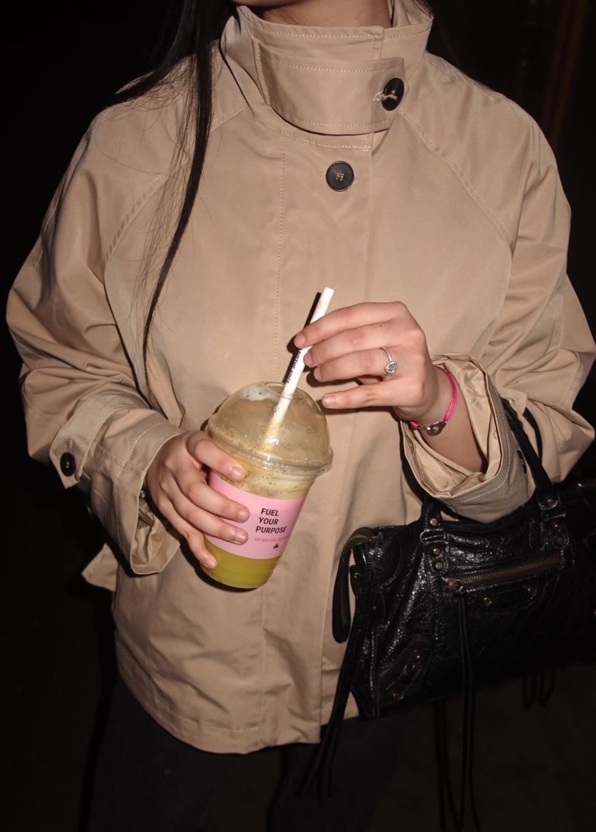 Veste courte à col montant