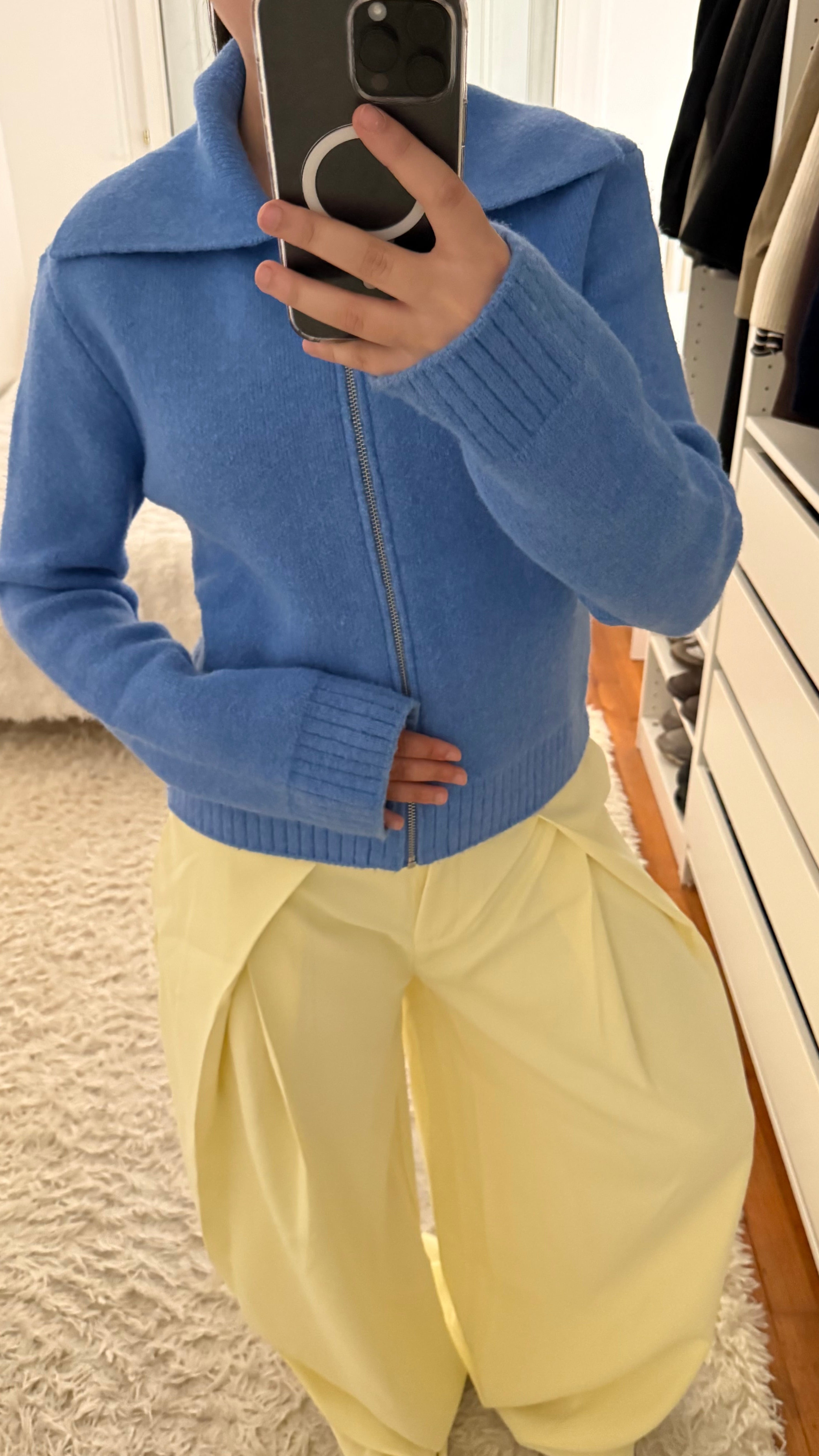 Pantalon wide leg à pinces