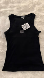 Top loewe côtelé noir
