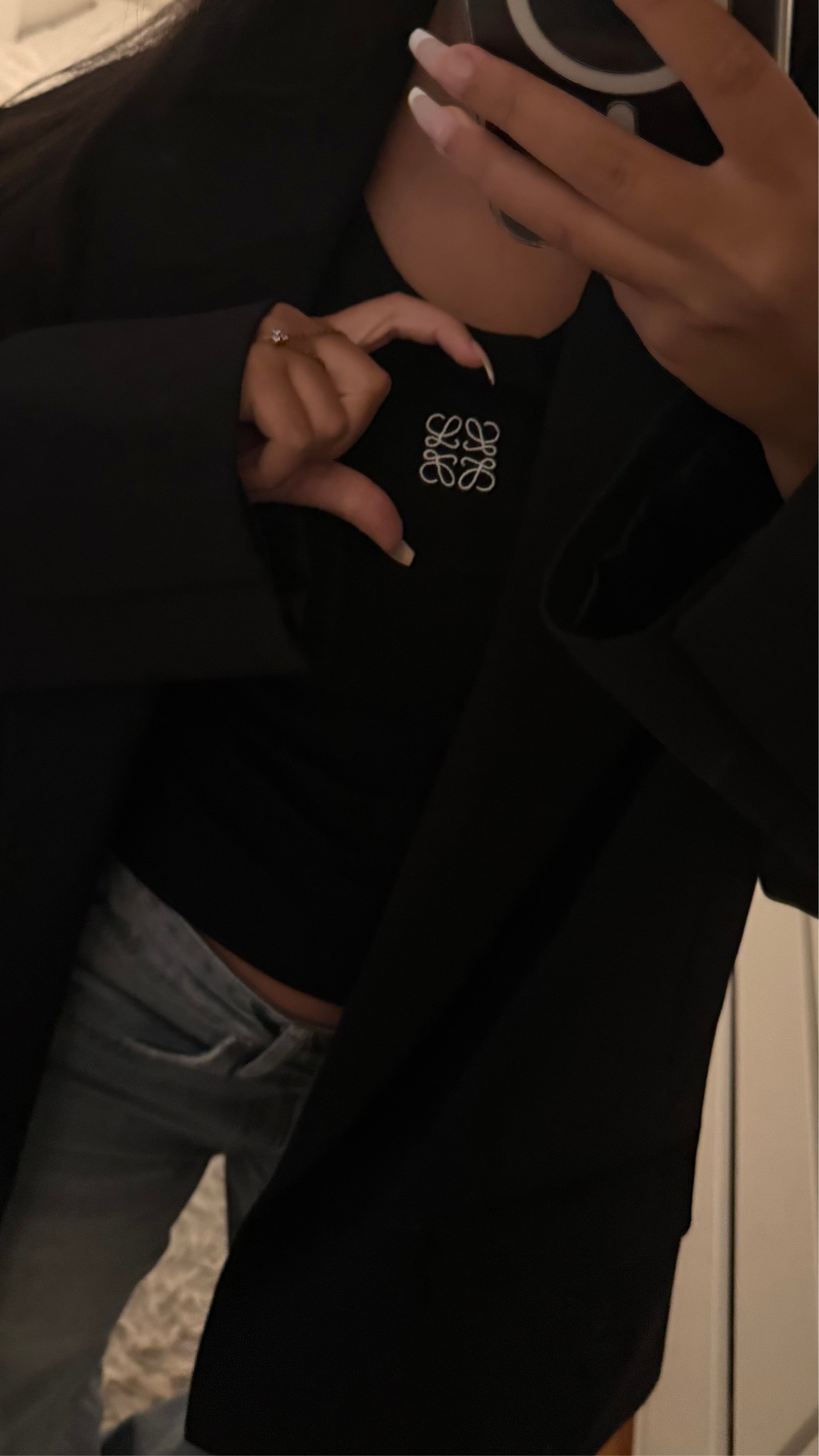 Top loewe blanc côtelé